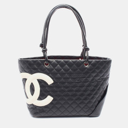 Chanel Cambon Ligne Large Black/White Lambskin Tote Bag 1176491