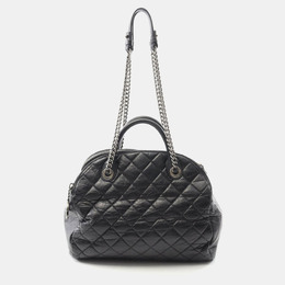 Chanel Classic Black Leather Bowling Bag 1176469