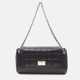Chanel Chocolate Bar Black Leather Shoulder Bag 1176397