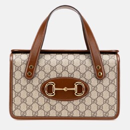 Gucci Beige Small GG Supreme Horsebit 1955 Satchel 1175812