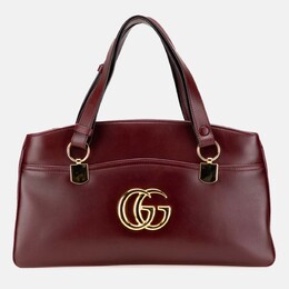 Gucci Burgundy Large Leather Arli Shoulder Bag 1175804