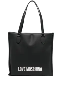 Love Moschino logo-plaque tote bag 30944645