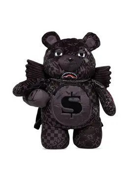 Sprayground large 4AM Money Wing Bear check-pattern backpack 30784801