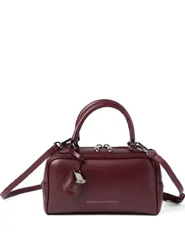 Brunello Cucinelli Explorer small Boston leather shoulder bag 30470121