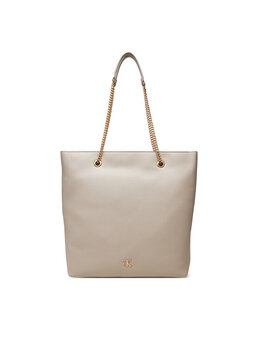 Сумочка Minimal Monogram Chain Tote LV04F3204G Calvin Klein, бежевый 8719849865856 | beige
