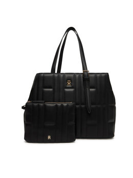 Сумочка Th Feminine Tote AW0AW17452 Tommy Hilfiger, черный 8721185116523 | schwarz