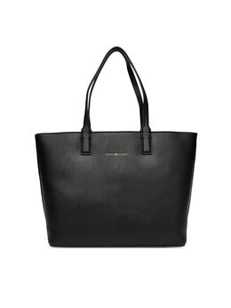 Сумочка Th Logotape Tote AW0AW17449 Tommy Hilfiger, черный 8721185088424 | schwarz