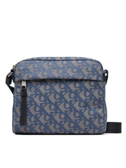 Сумка через плечо Slouched Monogram Mini Zip Fligh LV04G3175G Calvin Klein, голубой 8719849865290 | himmelblau