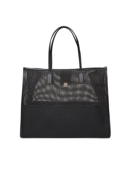 Сумочка Th City Summer Tote Woven AW0AW17640 Tommy Hilfiger, черный 8721185105718 | schwarz