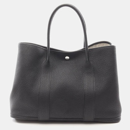 Hermes Garden Party 36 Black Negonda Leather Tote Bag 1176551