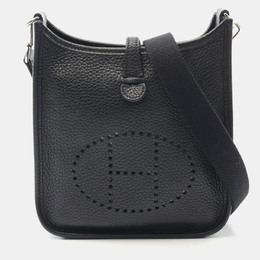 Hermes Evelyne TPM 16 Black Taurillon Clemence Leather Shoulder Bag 1176533