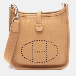 Hermes Evelyne TPM 16 Chai Taurillon Clemence Leather Shoulder Bag 1176531