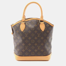 Louis Vuitton Lockit Brown Monogram Canvas Leather Top Handle Bag 1176600