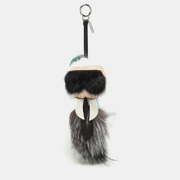 Fendi Multicolor Mink & Fox Fur Karlito Bag Charm 1178513