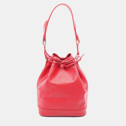 Louis Vuitton Noe Epi Leather Red Rouge Shoulder Drawstring Bag 1177064