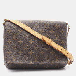 Louis Vuitton Musette Tango Brown Monogram Canvas Crossbody Bag 1177028