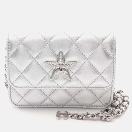 Chanel Crystal Quilted Star Metallic Lambskin Chain Belt Bag 1176429