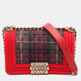 Chanel Boy Small Multicolor Canvas Shoulder Bag 1176441