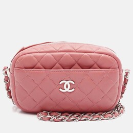 Chanel CC Pink Lambskin Camera Bag 1176422