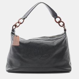Chanel Resin Black Calfskin Shoulder Bag 1176387