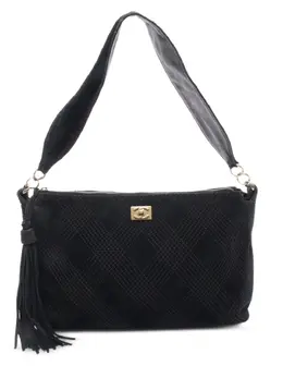 Chanel 2002-2003 Wild Stitch suede shoulder bag 31032154