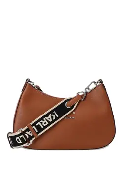 Karl Lagerfeld logo lettering leather shoulder bag 30438950