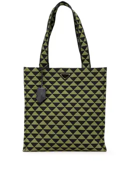 Prada 2013-2025 Jacquard Triangolo Symbole Shopping tote bag 31057677