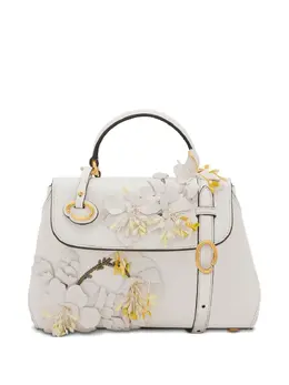 Oscar de la Renta 3D floral-appliqué mini bag 29902406