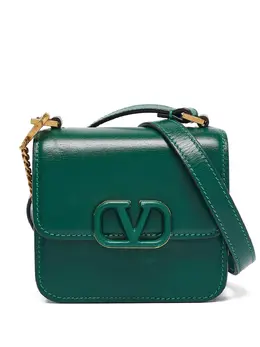 Valentino Garavani leather V-logo flap bag 30340052