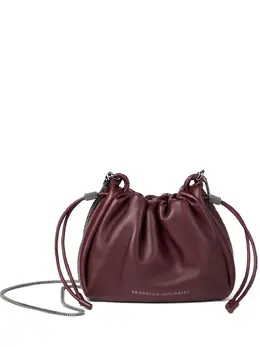Brunello Cucinelli Mellow Mini drawstring bucket bag 30470129