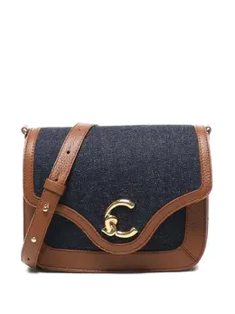 Coccinelle denim leather shoulder bag 31005342