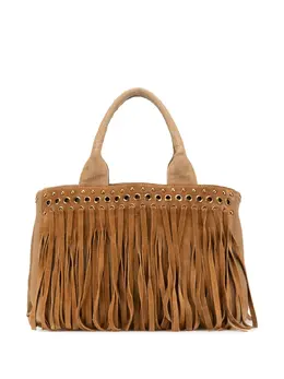 Prada 2010-2024 Canvas Canapa Fringe satchel 31066498