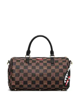 Sprayground small Peeking Character check-pattern duffle bag 30784812