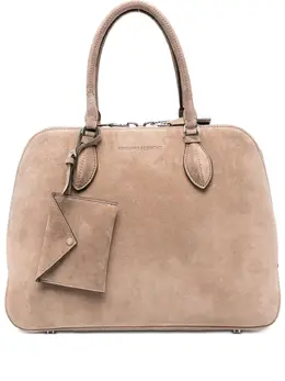 Ermanno Scervino zip-fastening suede tote bag 30985524
