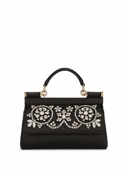 Dolce & Gabbana маленькая сумка Sicily со стразами, черный bb7116ay401 | черный