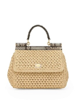 Dolce & Gabbana сумка на плечо Sicily среднего размера, нейтральный цвет bb6003a2y84 | нейтральный цвет