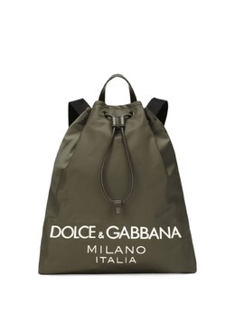 Dolce & Gabbana рюкзак на молнии с логотипом, зеленый bm2336ag182 | зеленый