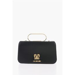 Сумка LOVE однотонного цвета со съемной ручкой из искусственного меха Moschino, Black 0017269367 | black