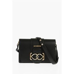Сумка через плечо LOVE BRIDGE из искусственной кожи с двойным сердцем Moschino, Black 0017268548 | black