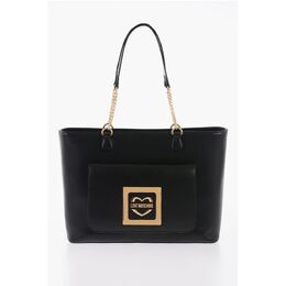 Сумка-тоут LOVE из искусственной кожи с золотистыми деталями Moschino, Black 0017268990 | black