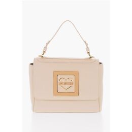 Сумка через плечо LOVE из искусственной кожи с металлическим золотистым логотипом Moschino, Beige 0017269010 | beige