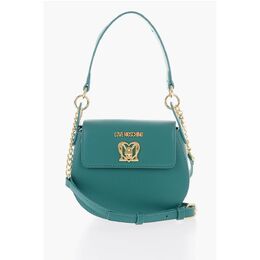 Сумка-седло LOVE из искусственной кожи с поворотным замком Moschino, Green 0017269307 | green