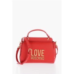 Сумка через плечо LOVE из искусственной кожи с золотым макси-логотипом Moschino, Red 0017269560 | red