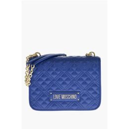 LOVE Moschino Стеганая сумка через плечо из искусственной кожи с логотипом LM Moschino, Blue 0017268152 | blue