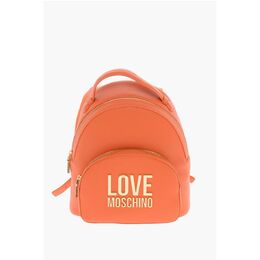Рюкзак LOVE из искусственной кожи с золотым логотипом Moschino, Orange 0017269581 | orange