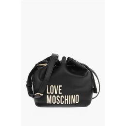 Сумка-ведро LOVE из искусственной кожи с золотым макси-логотипом Moschino, Black 0017267898 | black