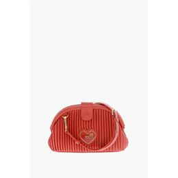 Плиссированный клатч LOVE с имитацией сумки и съемным плечевым ремнем Moschino, Red 0017269700 | red