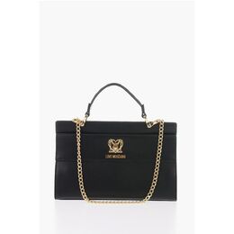 Сумка LOVE из искусственной кожи с золотой цепочкой и поворотным замком Moschino, Black 0017269390 | black