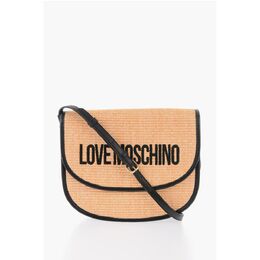 Сумка-седло LOVE Rafia с контрастными деталями Moschino, Bicolor 0017269074 | bicolor