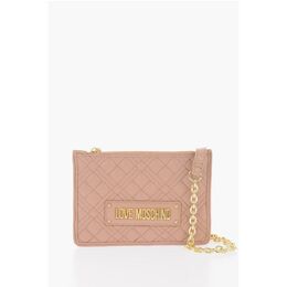 Стеганый клатч LOVE из искусственной кожи со съемной цепочкой Moschino, Beige 0017269336 | beige